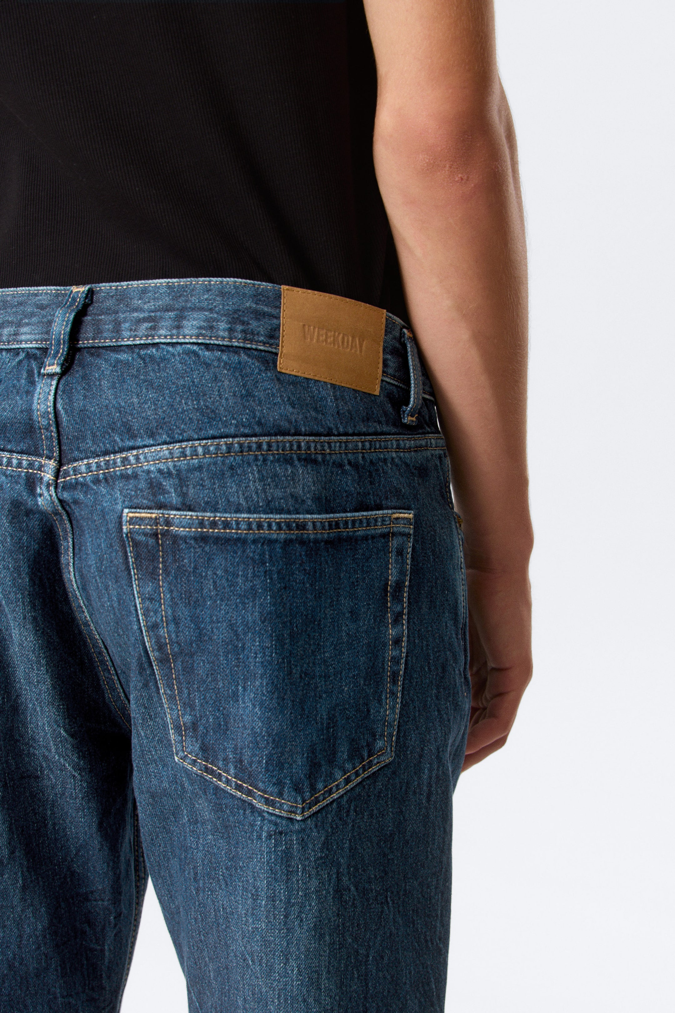 Morning Blue - Dark Blue - Space Mid Rise Relaxed Straight Leg Jeans - 2