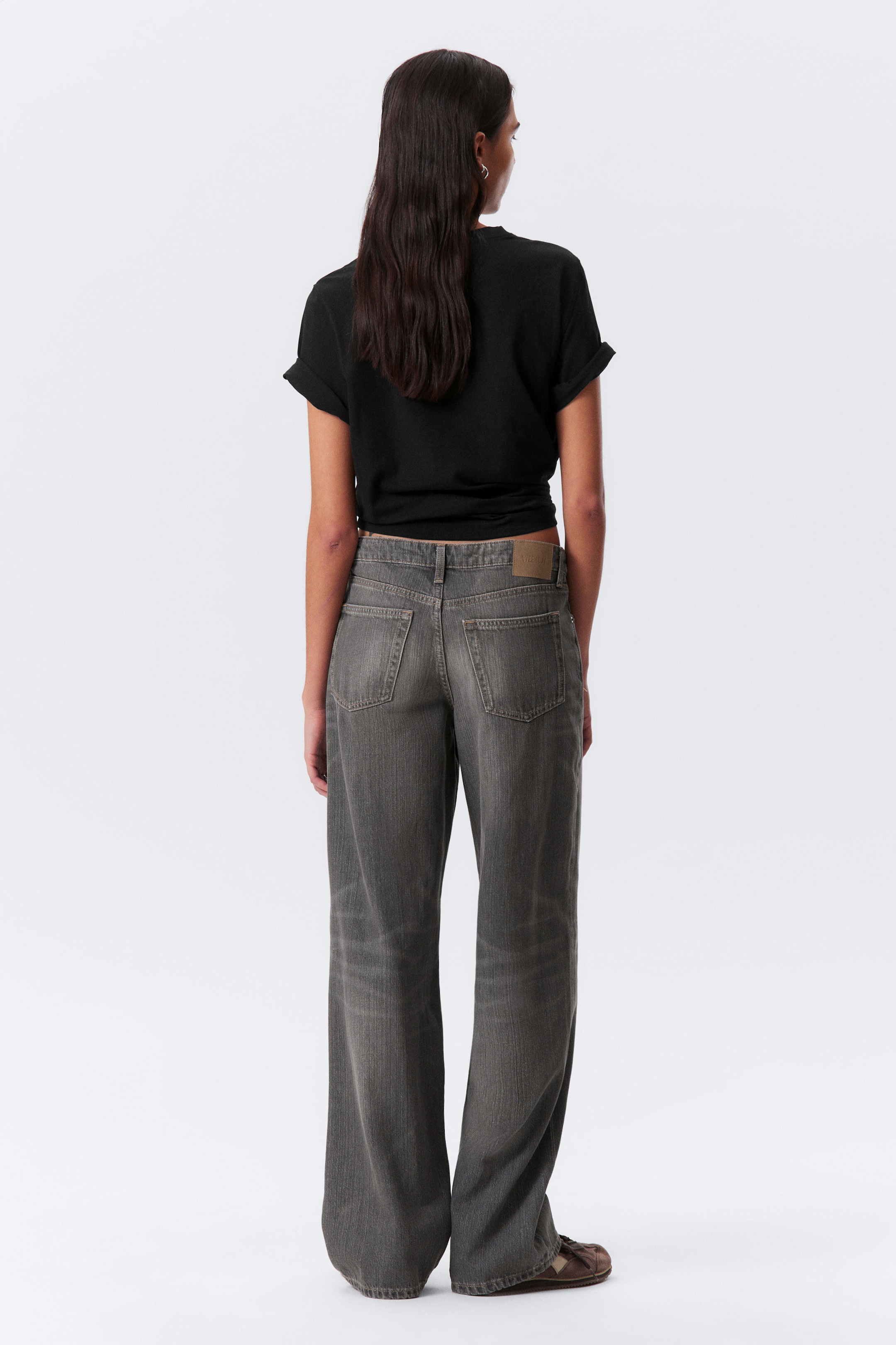 Grösseres Bild ansehen: Ample Low Waist Loose Wide Leg Jeans - Mine Grey - Dunkelgrau - DAMEN | H&M CH 5