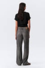 Mine Grey - Dunkelgrau - Ample Low Waist Loose Wide Leg Jeans - 4