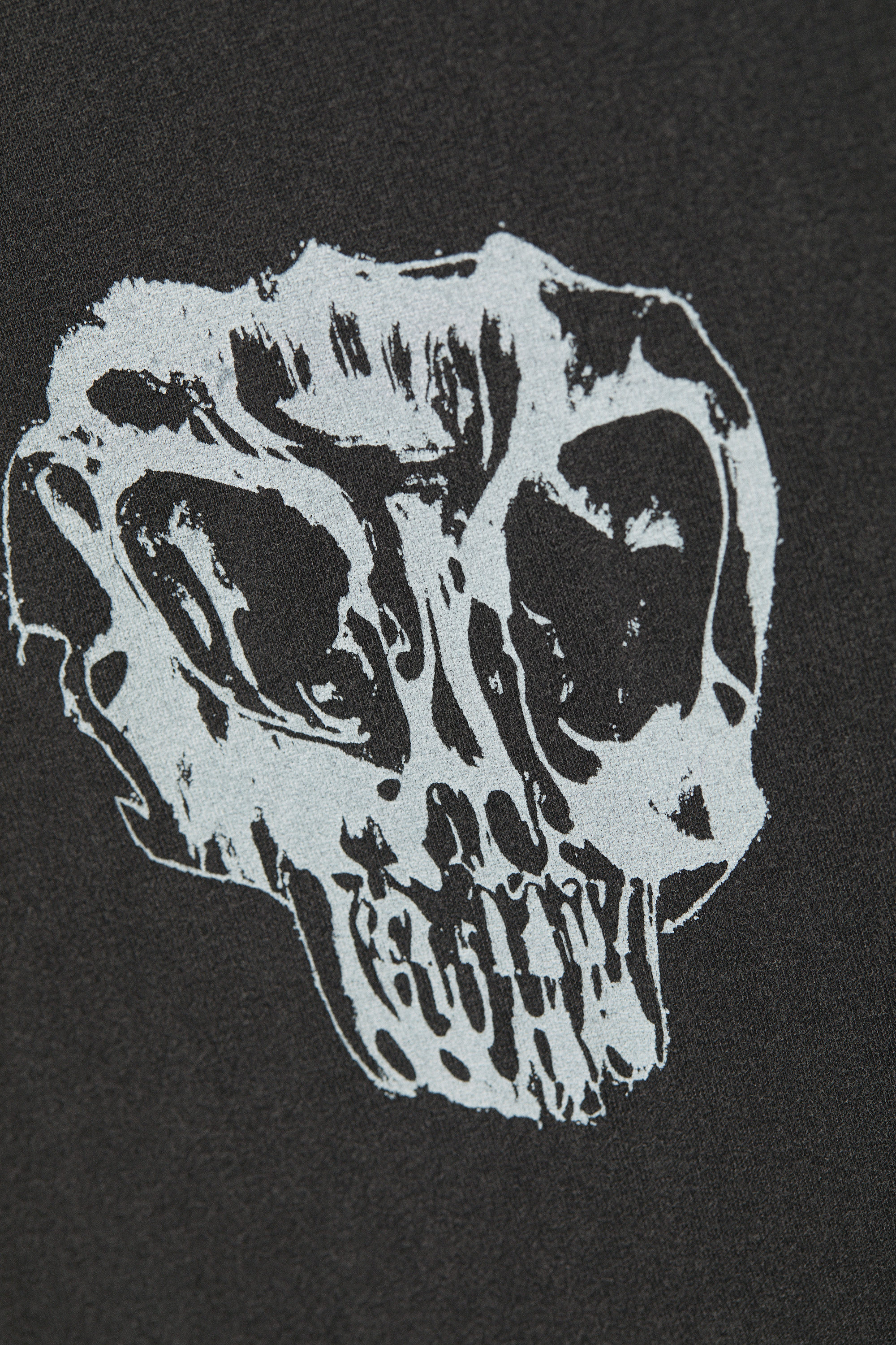 Noir - Midnight Nightmare - T-shirt carré graphique à manches longues Great - 3