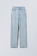 Summer Blue - Rowe Super High Waisted Regular Straight Jeans - 0