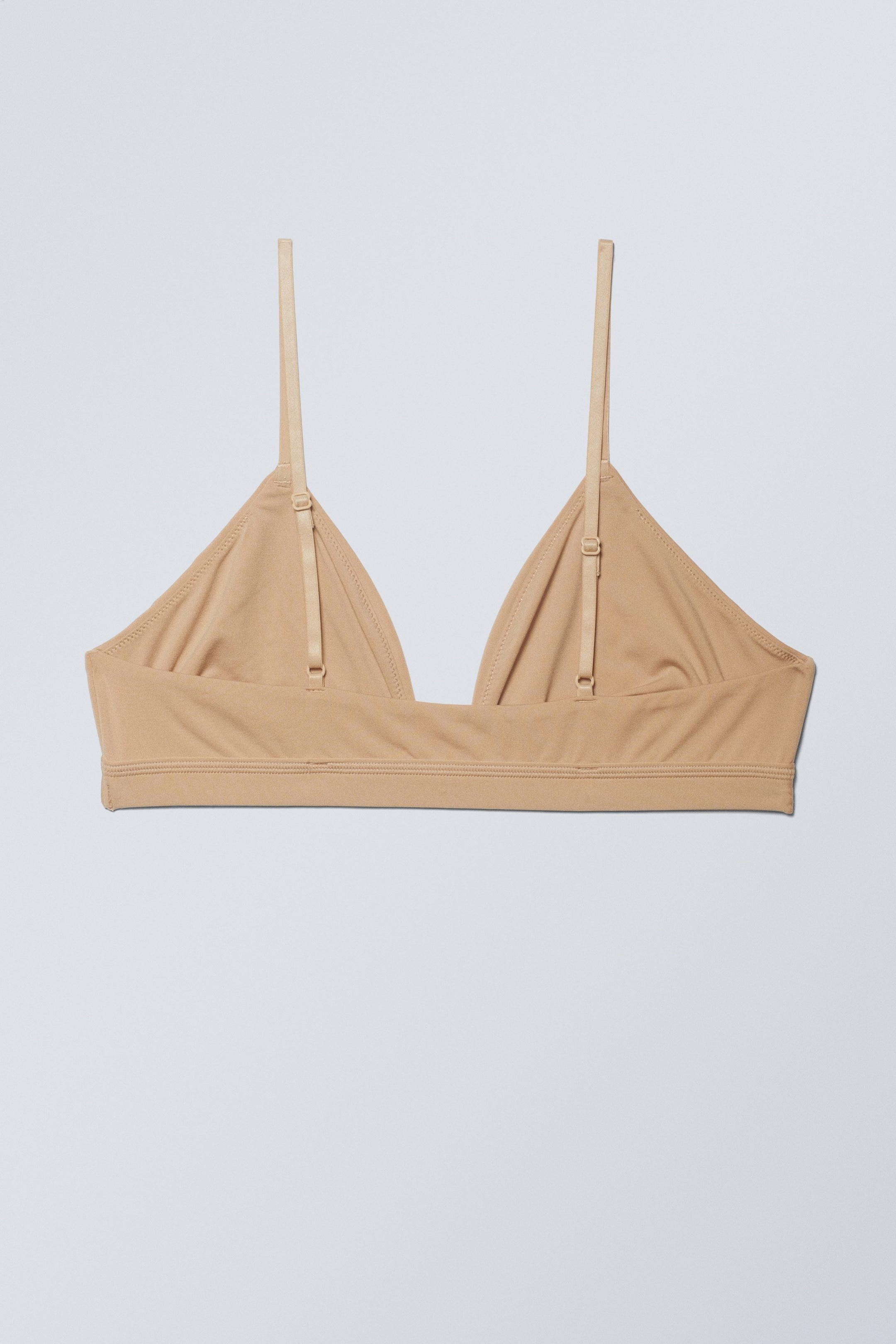 Beige - Soft Triangle Bralette - 1