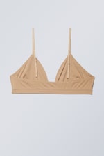 Beige - Soft Triangle Bralette - 1