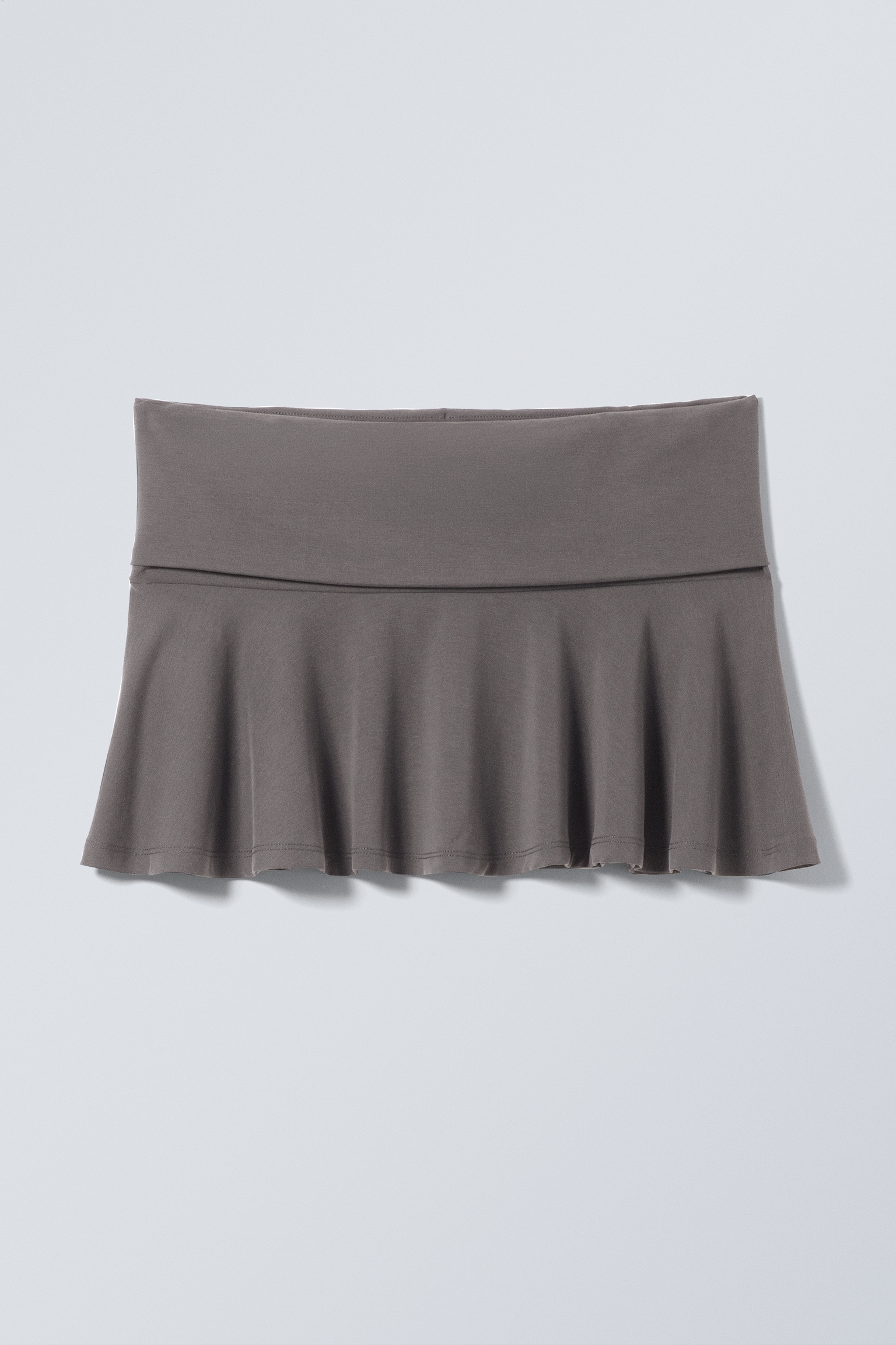 Minifalda de talle en la cintura con vuelo - Topo oscuro/Azul oscuro/Negro - 1