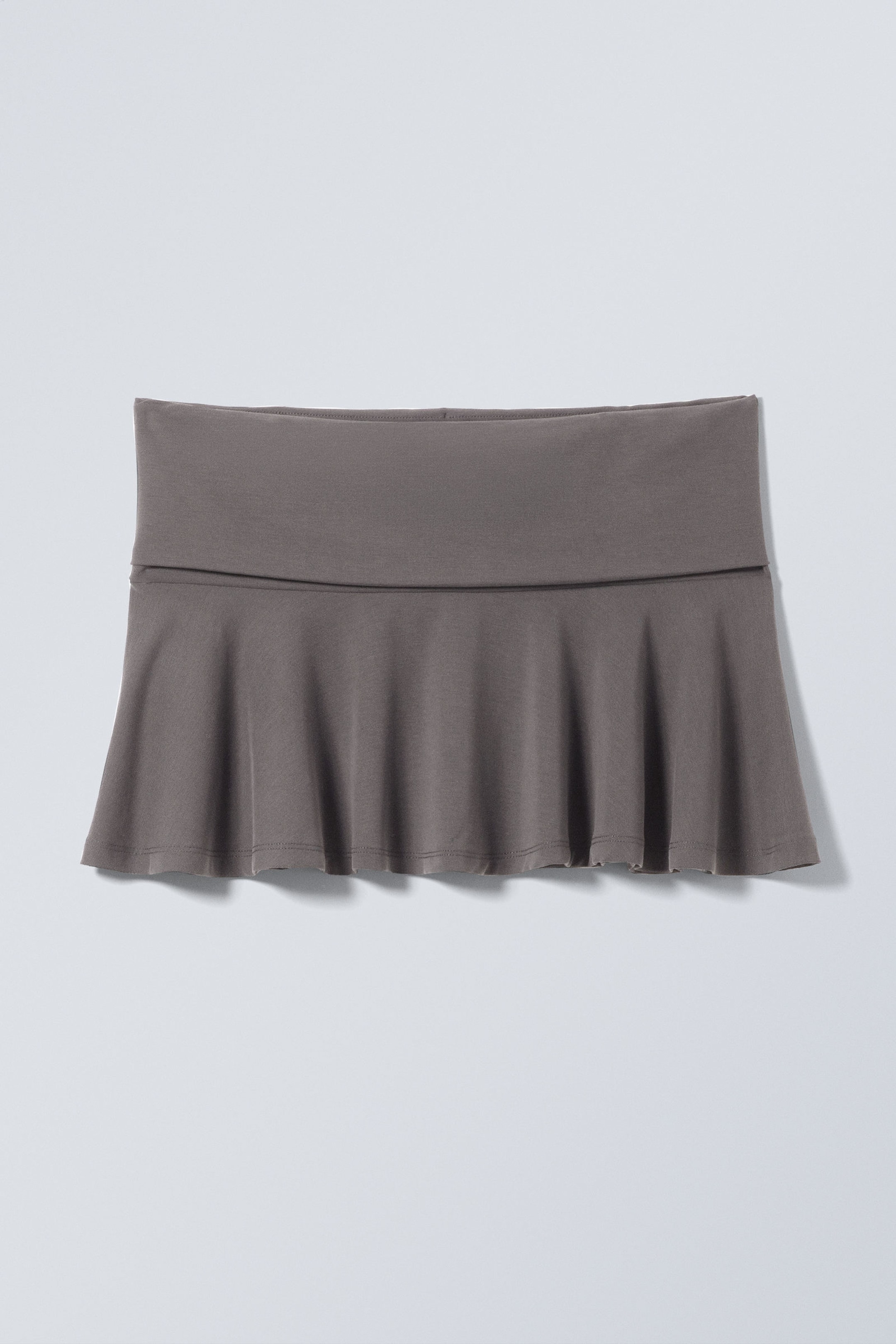 Dark Mole - Flared Mid-Rise Mini Skirt - 3