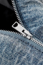 Bleu - Sac à bandoulière denim Samir - 2