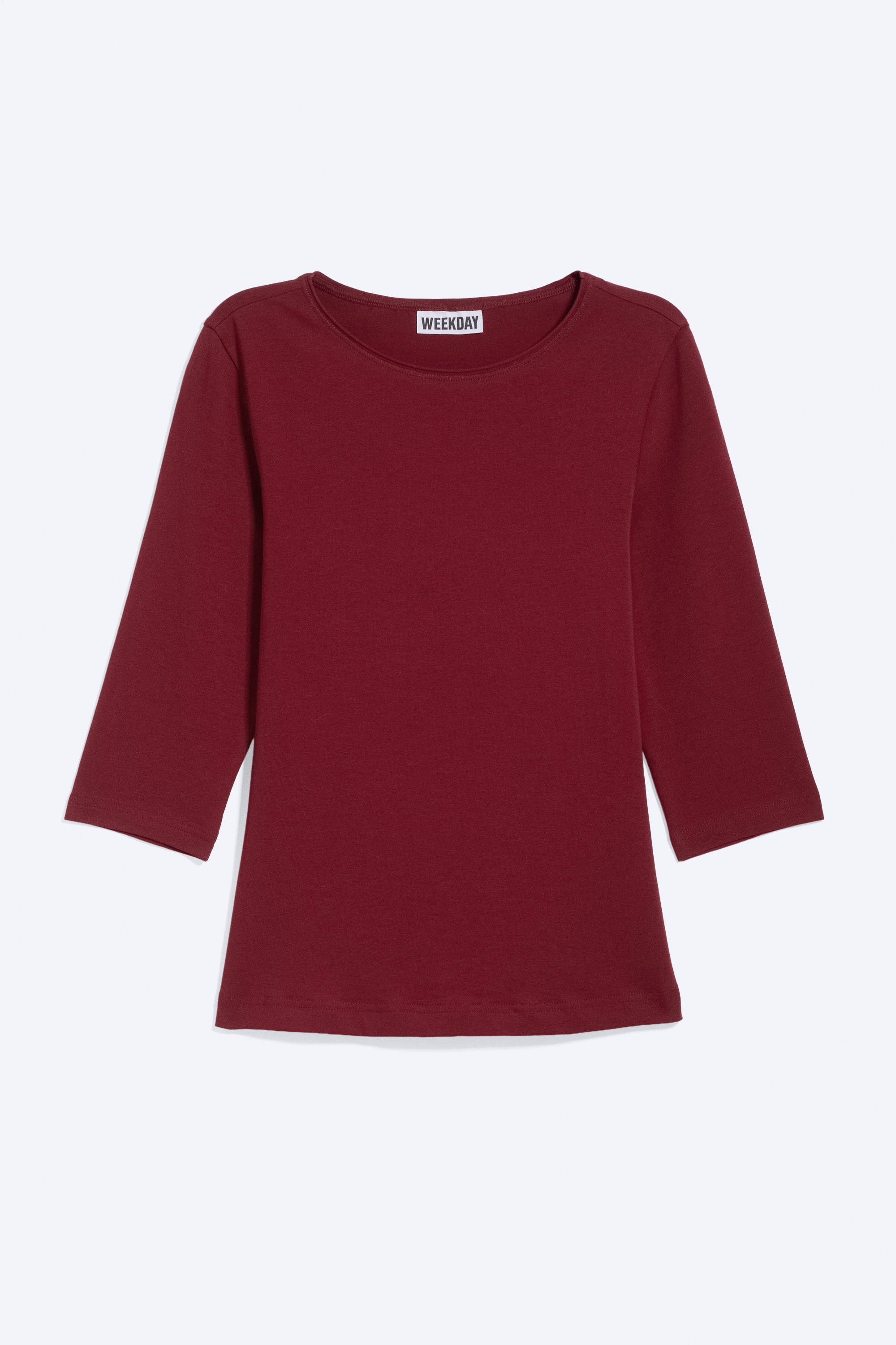 Top a maniche tre quarti - Rosso scuro/Lilla scuro/Bianco/Nero/Grigio polvere