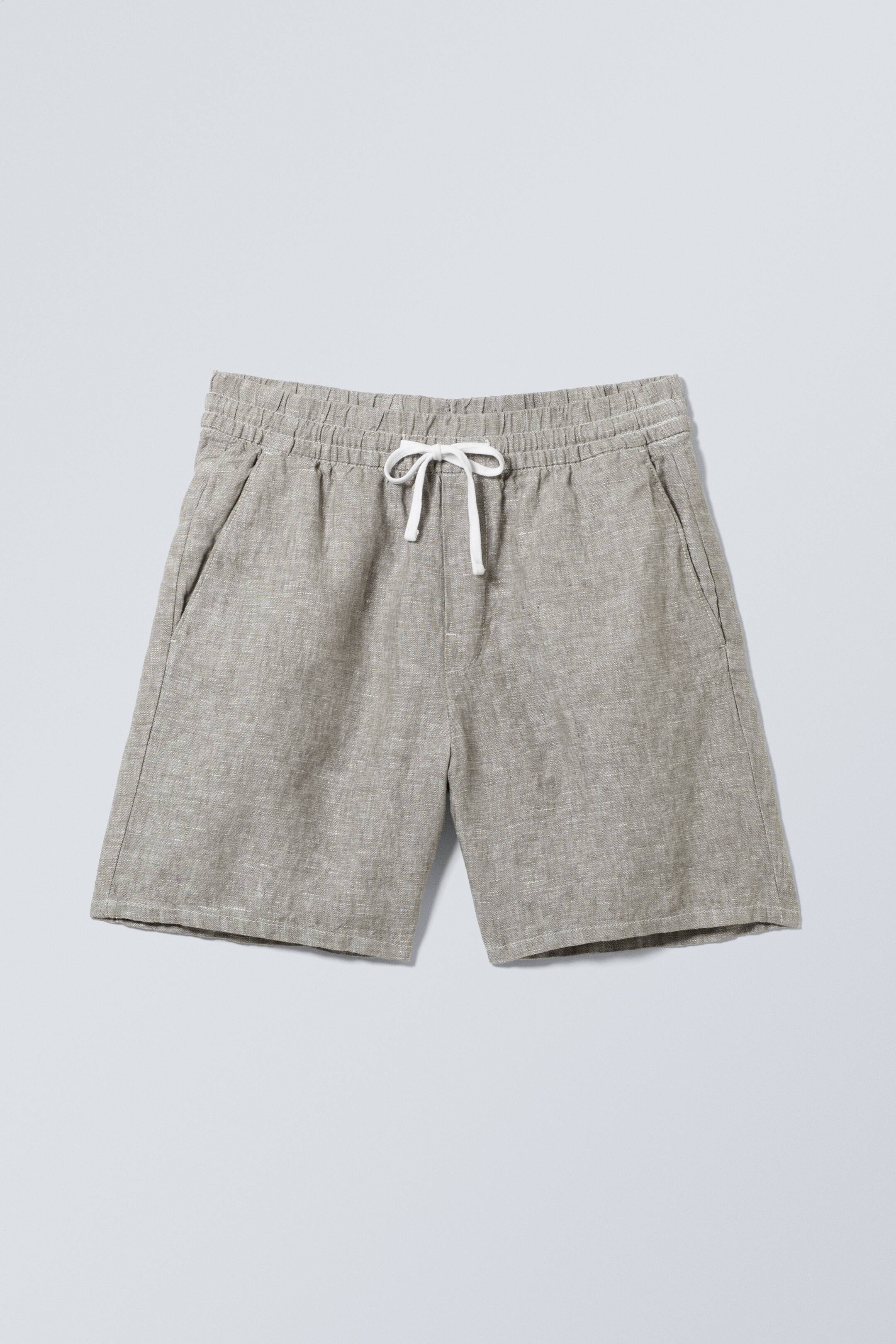 Se større billede: Olsen shorts i hør - Falmet støvet gråbrun - HERRE | H&M DK 1