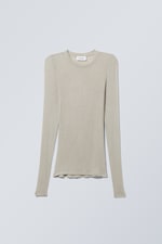 Light Mole - Soft Sheer Long Sleeve Top - 0