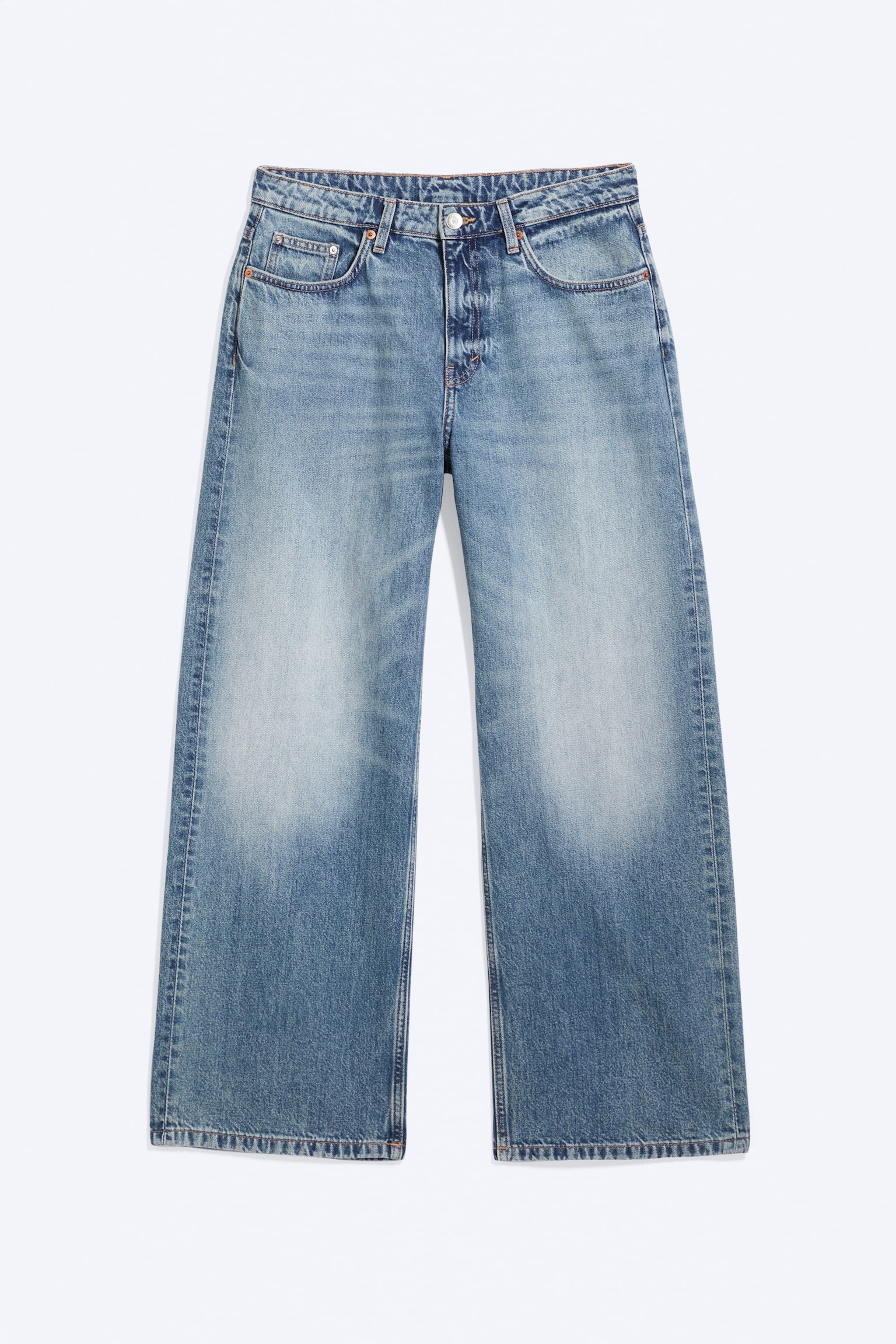 Дънки Missy с ниска талия, свободна права кройка - Сини Коне - Средно Синьо/Broken Blue - Светлосиньо/Синьо изплакване - тъмносиньо/Tuned Black - Черно/Мръсно Бяло - Бяло - 2