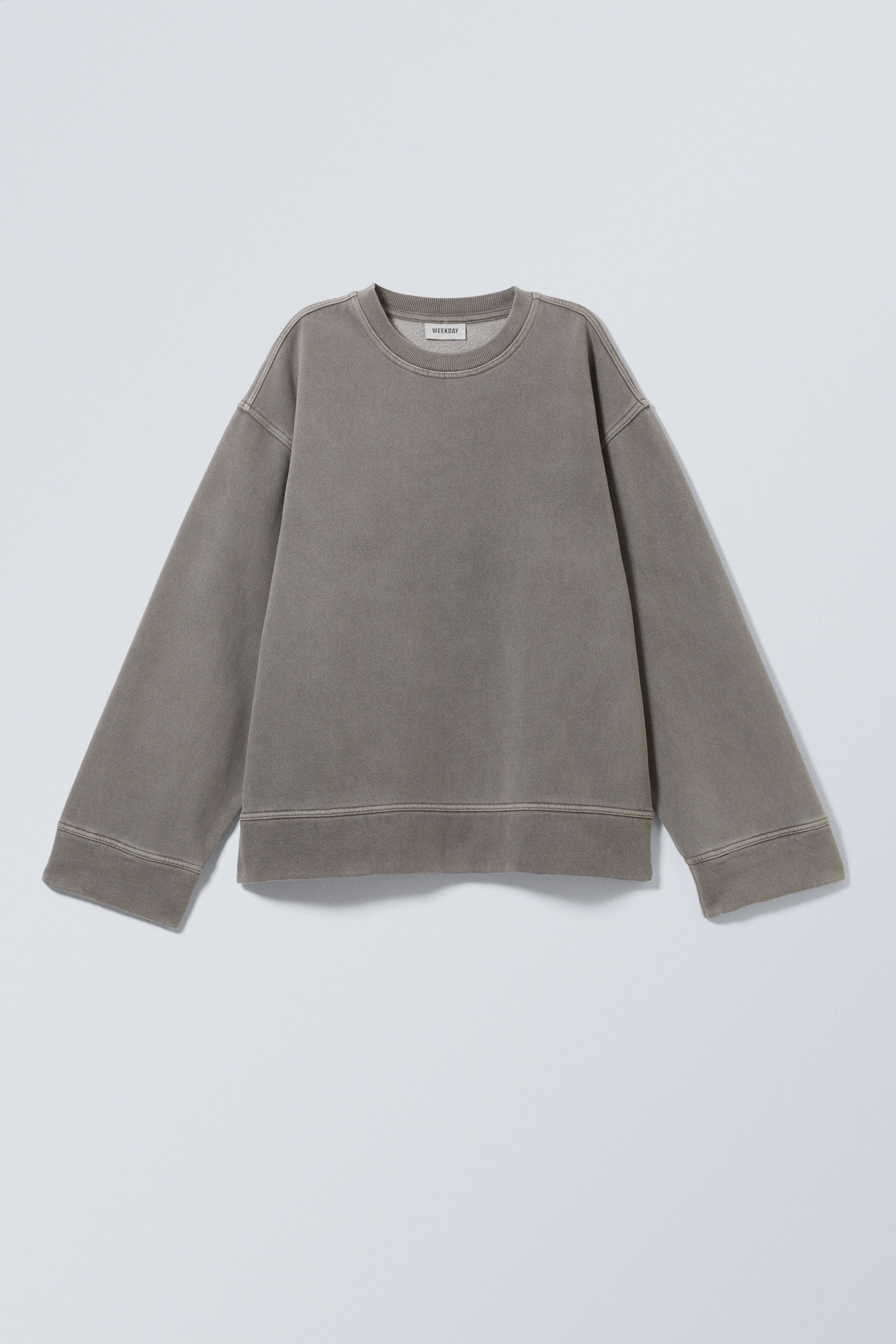 Washed Dusty Grey - Oversized Heavyweight Sweatshirt - 1