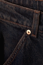 Fuchsia/Overwashed - Denim-Cargohose Area mit hohem Bund - 1