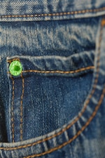 Blue Ray - Dark Blue - Looser Regular Waist Loose Straight Jeans - 7