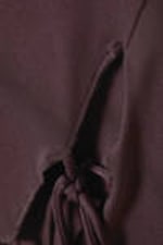 Dark Plum - Side Tie Sleeveless Top - 1