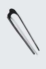 Charcoal - Sculptural Metal Hair Pin - 1