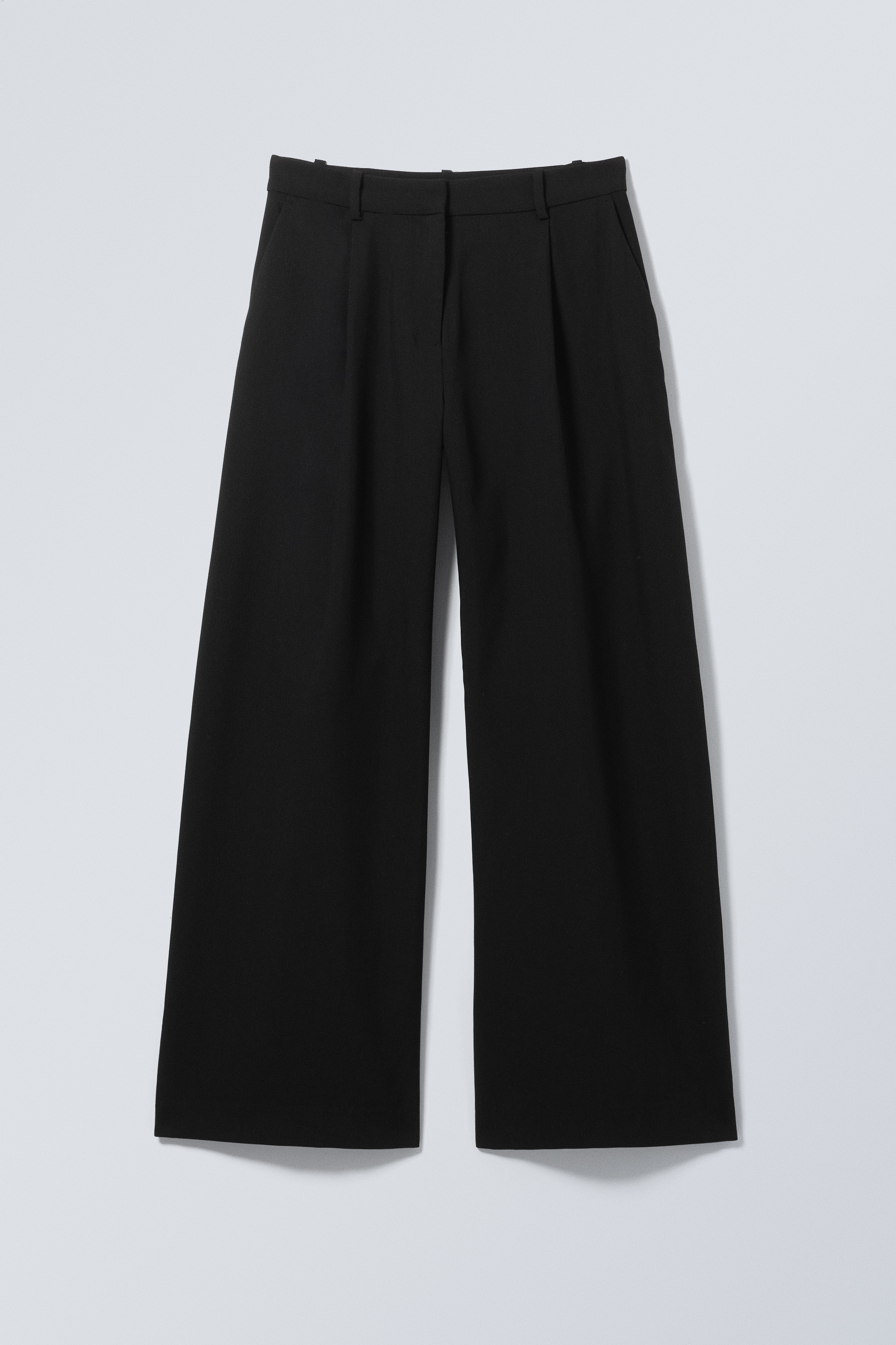Pantalon de costume large taille basse - Noir/Vert kaki foncé/Gris foncé rayé