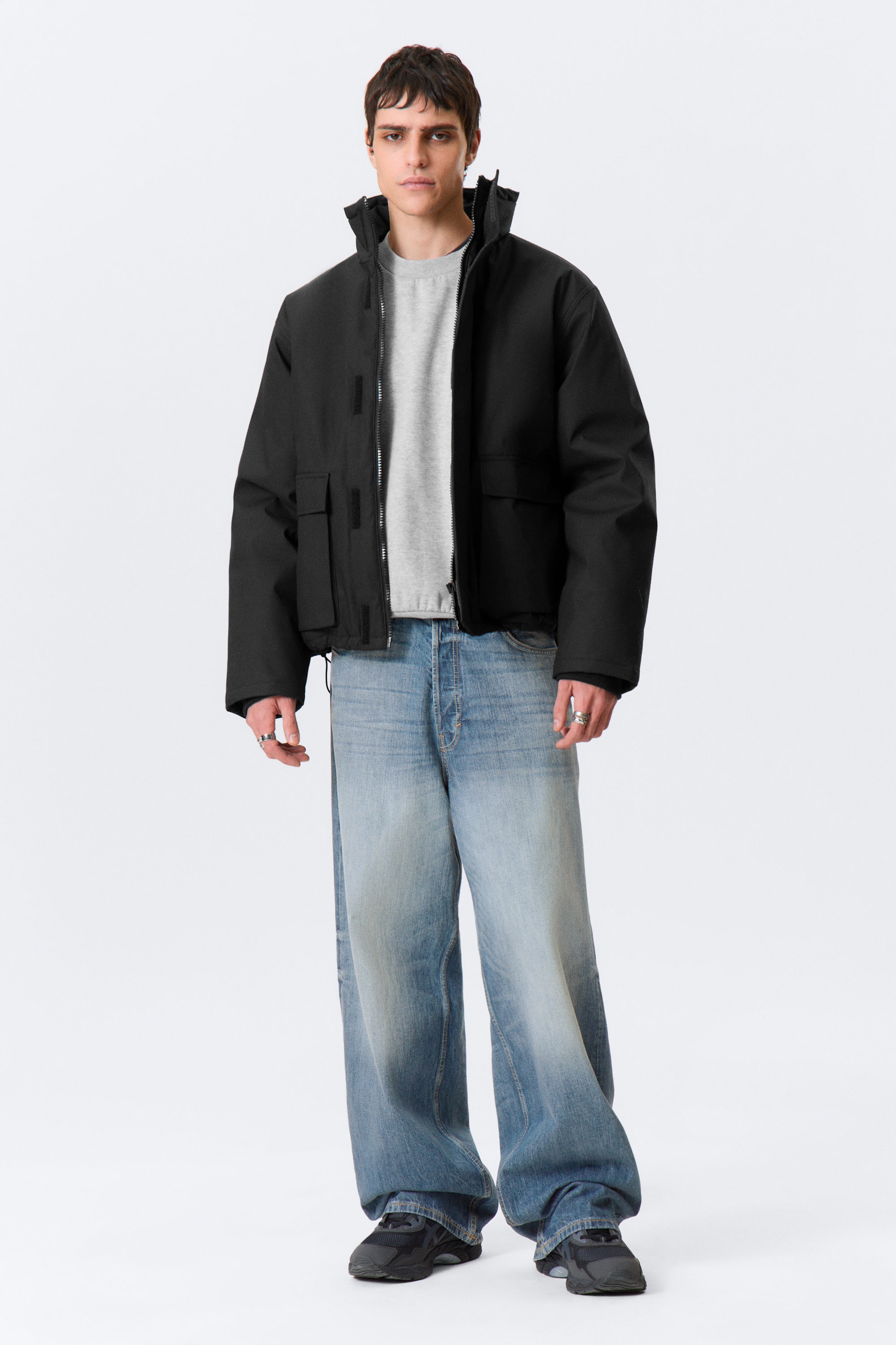 Black - RELAXED TRANSITION JACKET - 3