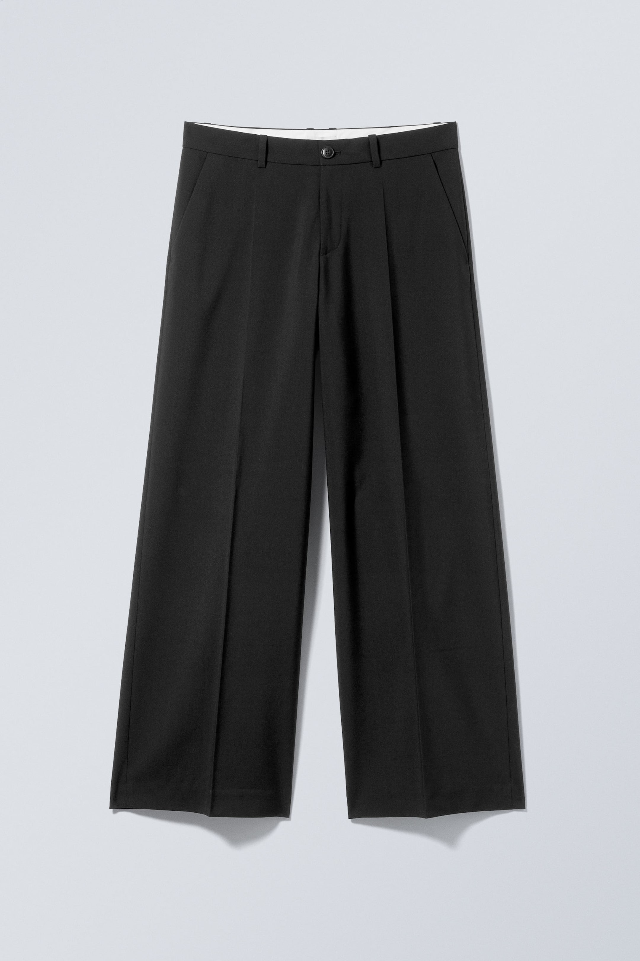 #272628 - Low Waist Loose Fit Suit Trousers - 1