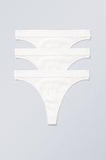 White - Tangas Cat 3er-Pack - 0