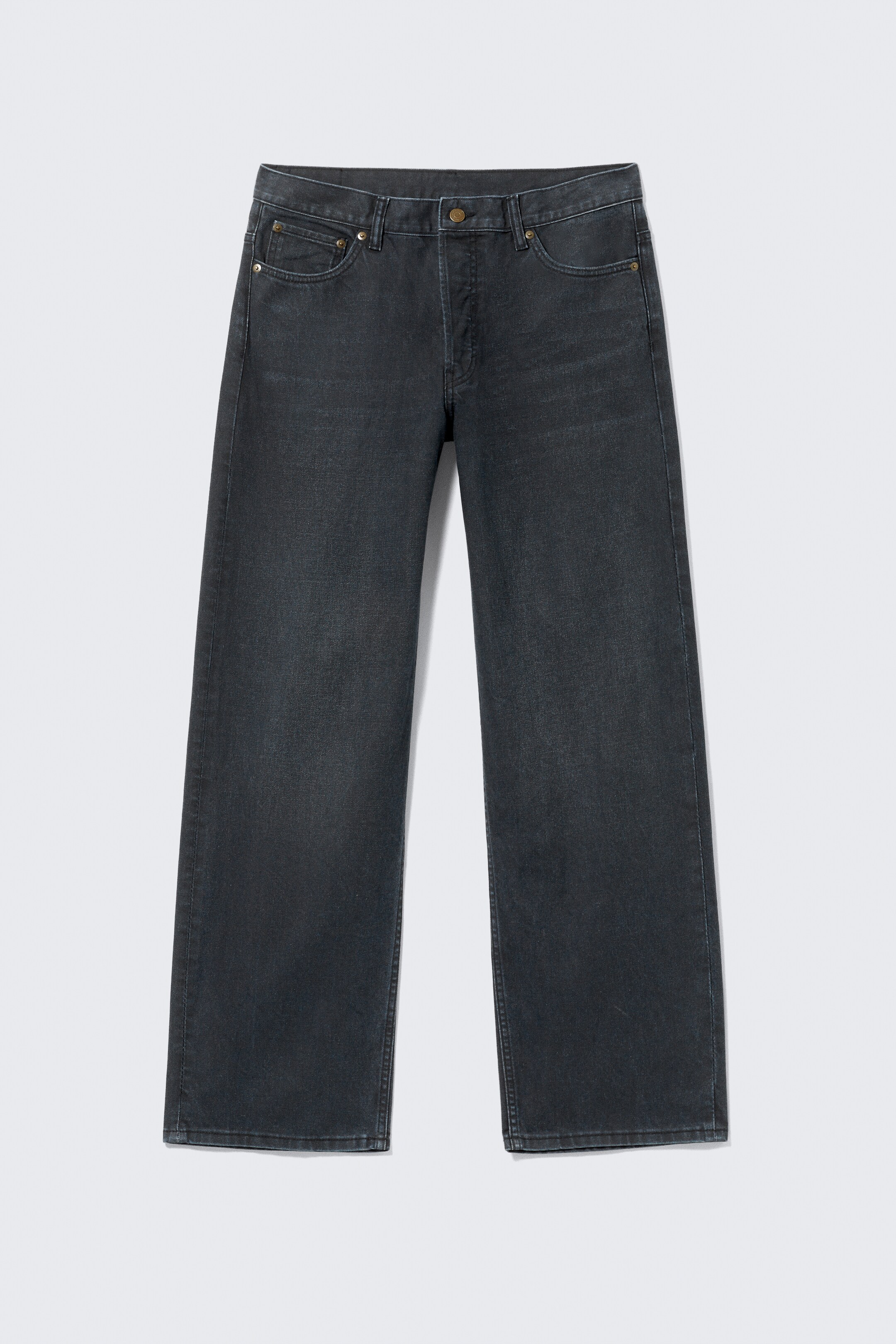 Visa större bild: Sphere Low Waist Loose Straight Leg Jeans - Blue Layer - Mörkblå - HERR | H&M SE 6