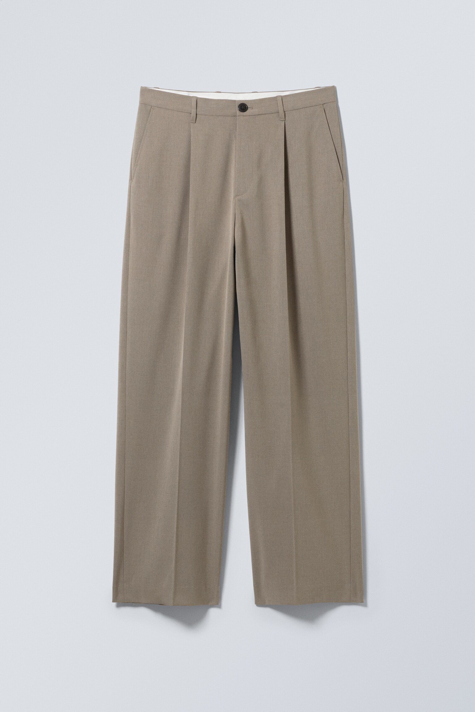 Uno Loose Suit Trousers - Beige Melange/Black/Dark Grey/Dark Brown/Striped Grey/Beige
