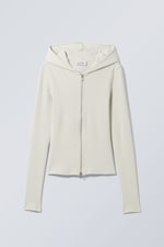 Off-white - Cut Tight Zip Hoodie - 0