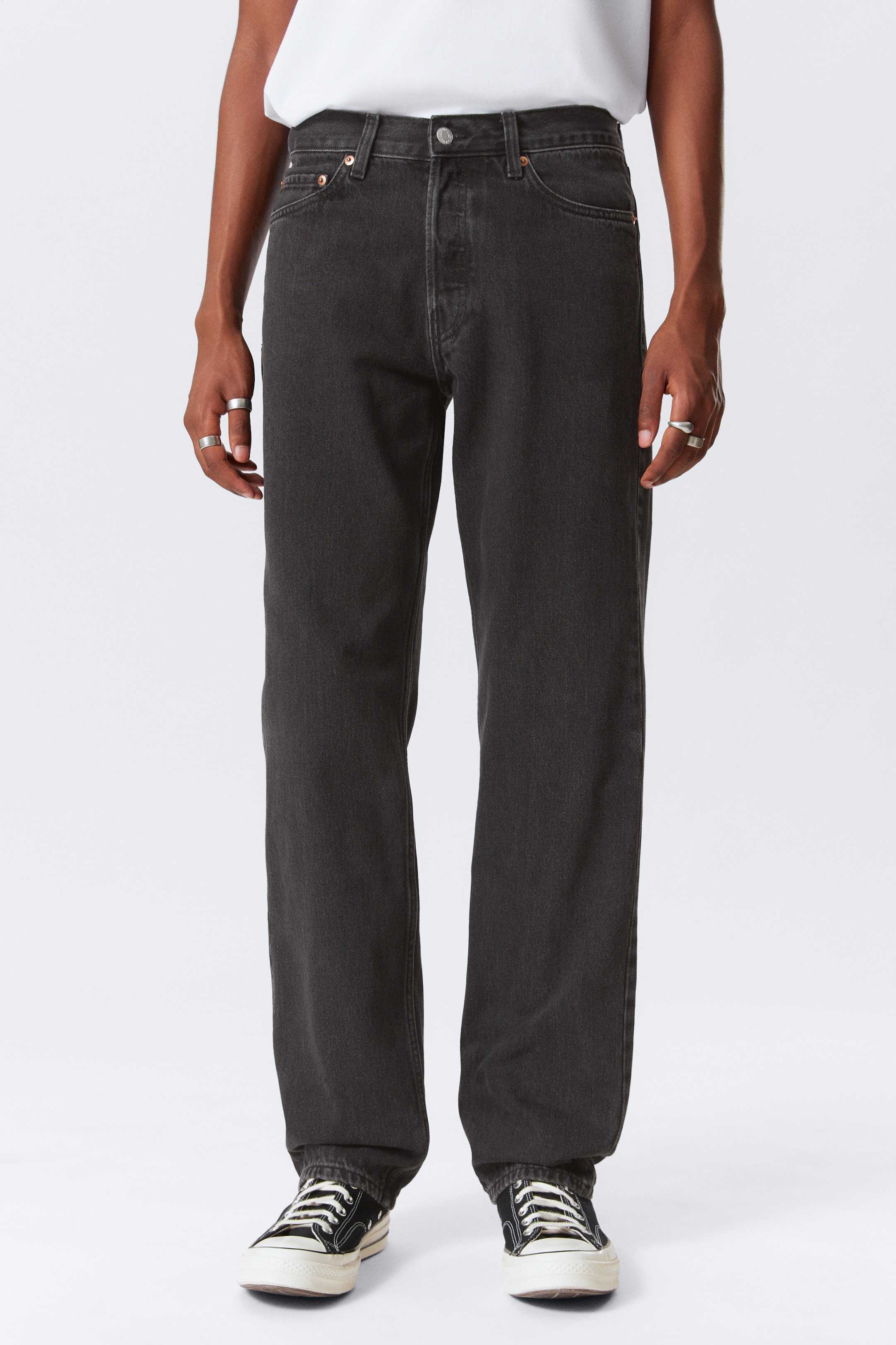 Größeres Bild anzeigen: Klean Regular Straight Leg Jeans - Tuned Black - Schwarz - Men | H&M AT 2