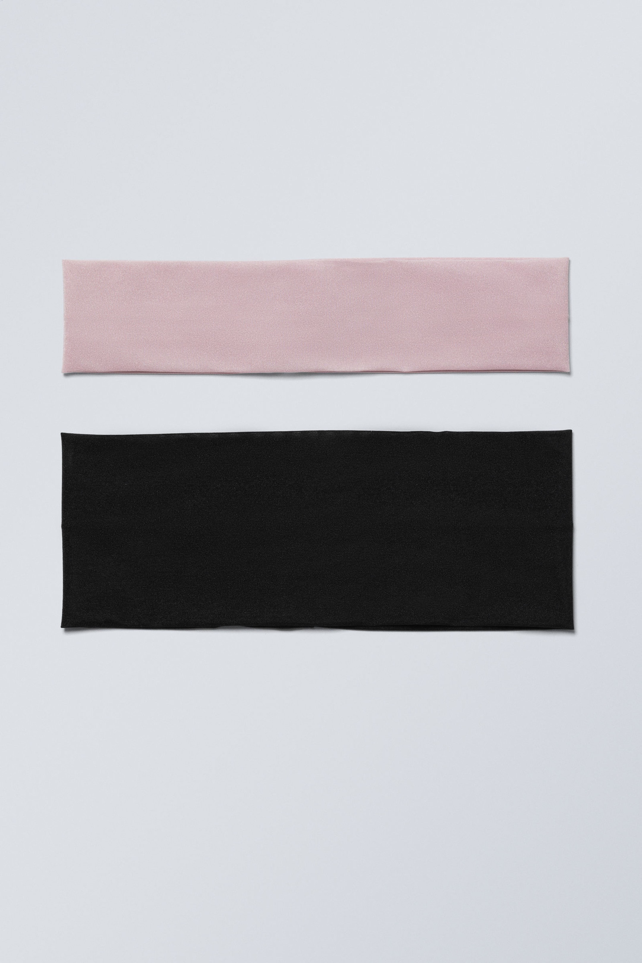 Pink & Black - 2-pack Sheer Headbands - 0