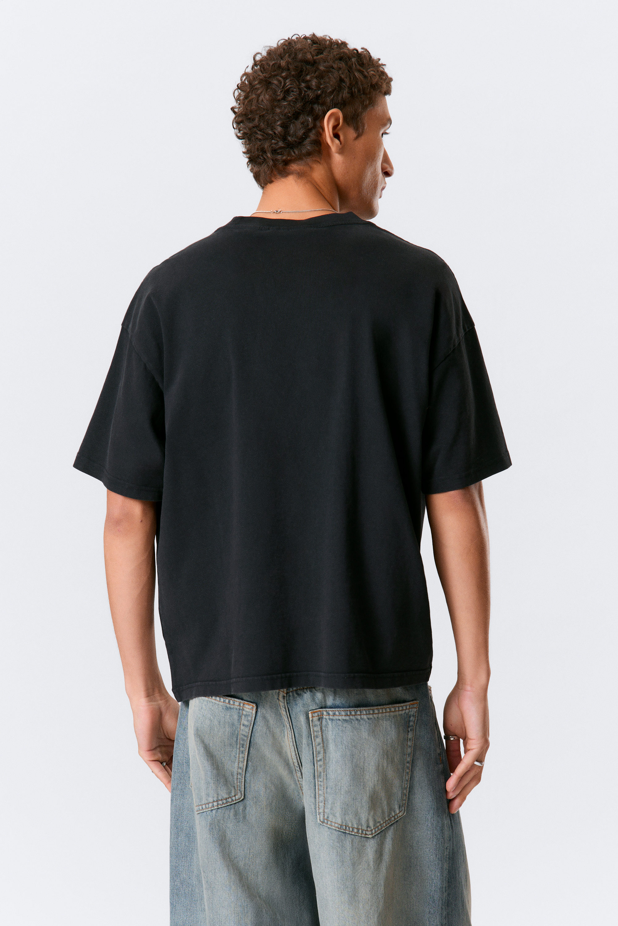 Noir - Midnight - T-shirt carré à imprimé graphique Great - 5