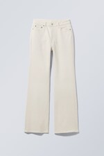 Ecru - Glow High Flared Jeans - 0