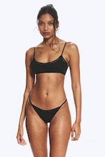 Svart + Dimmig Ljusgrå - 2-pack spets-string - 0