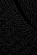 Black - Noa Regular Structured Vest - 1