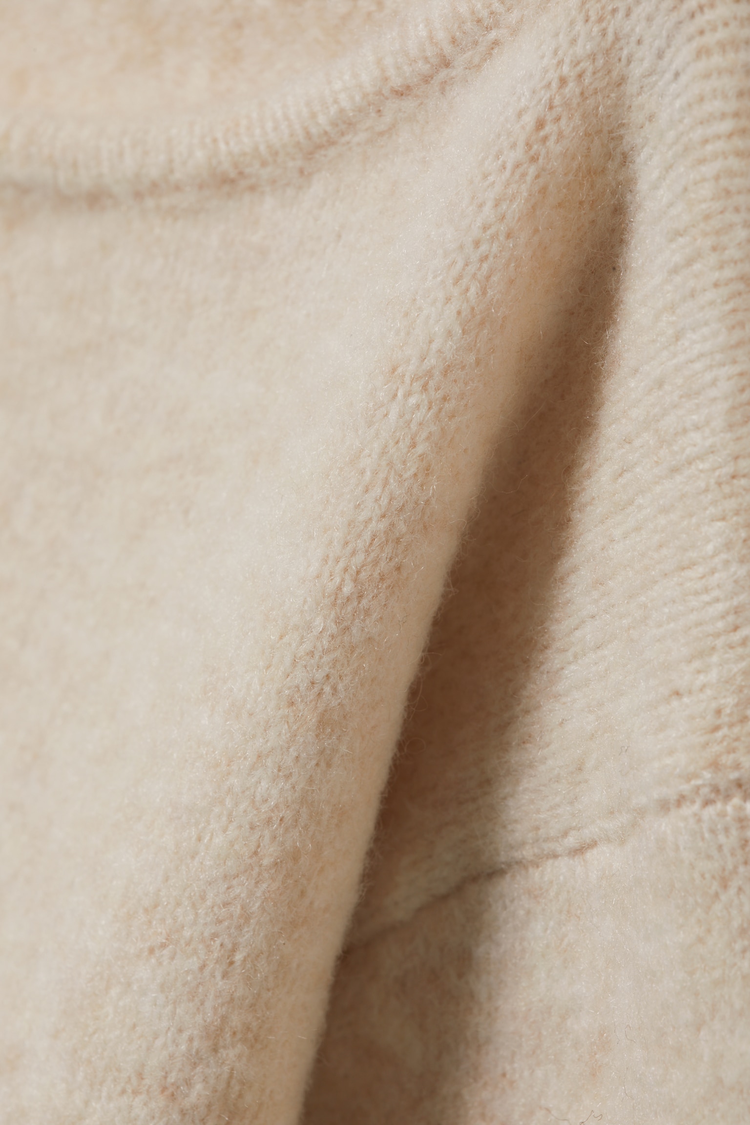 Soft Knit Boat-Neck Sweater - Light White/Dusty Blue/Dark Brown - 4