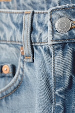 Blue Dusty Light - Lash High Waisted Regular Tapered Leg Jeans - 1