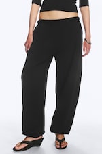Black - Loose Heavyweight Sweatpants - 1