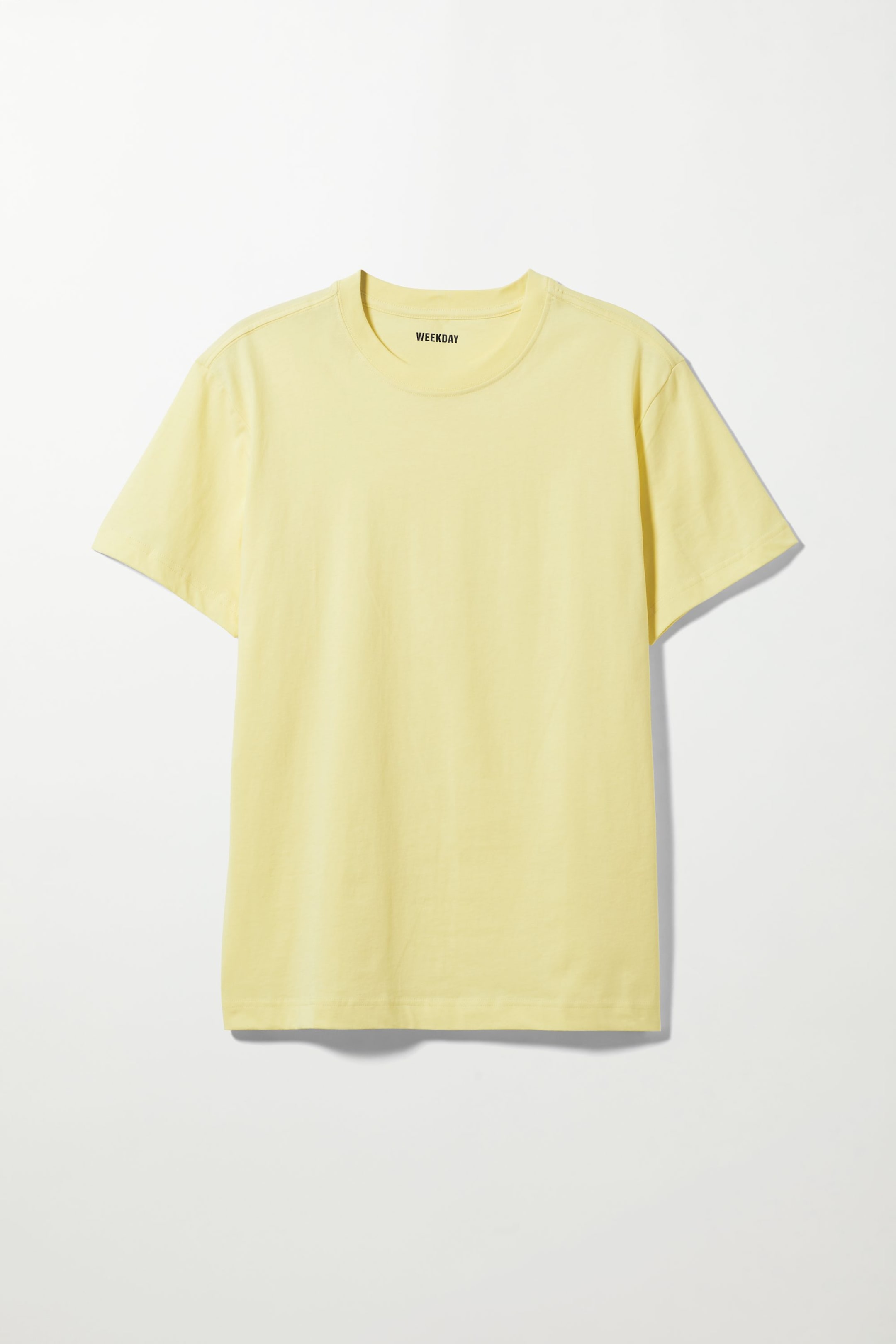 Gelb - Mittelschweres lockeres T-Shirt - 0