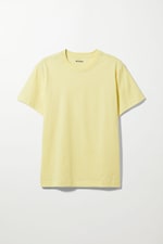 Gelb - Mittelschweres lockeres T-Shirt - 0