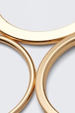 Golden - 3-pack Minimal Steel Rings - 2