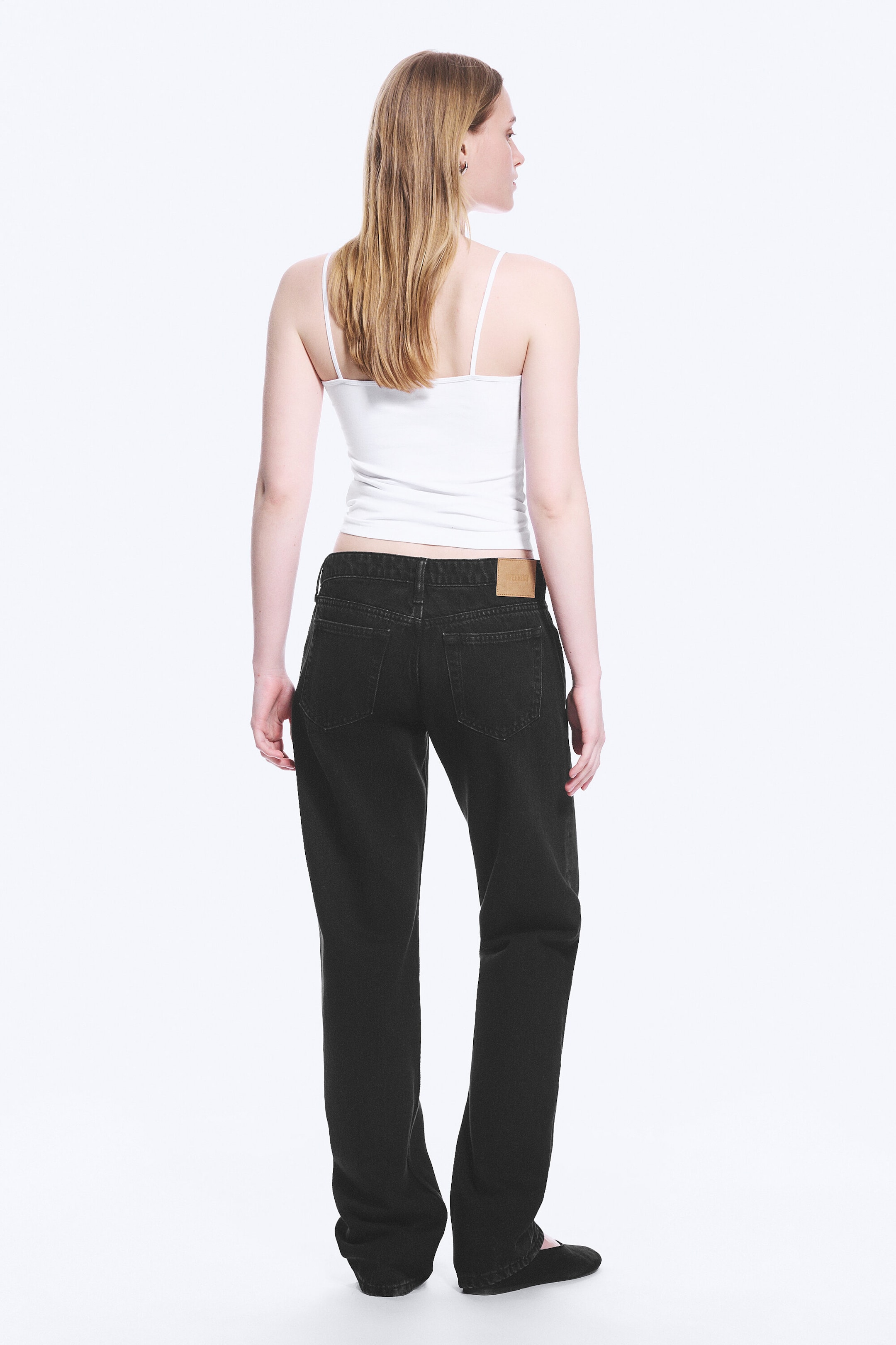 Tuned Black - Black - Arrow Low Rise Regular Straight Leg Jeans - 3