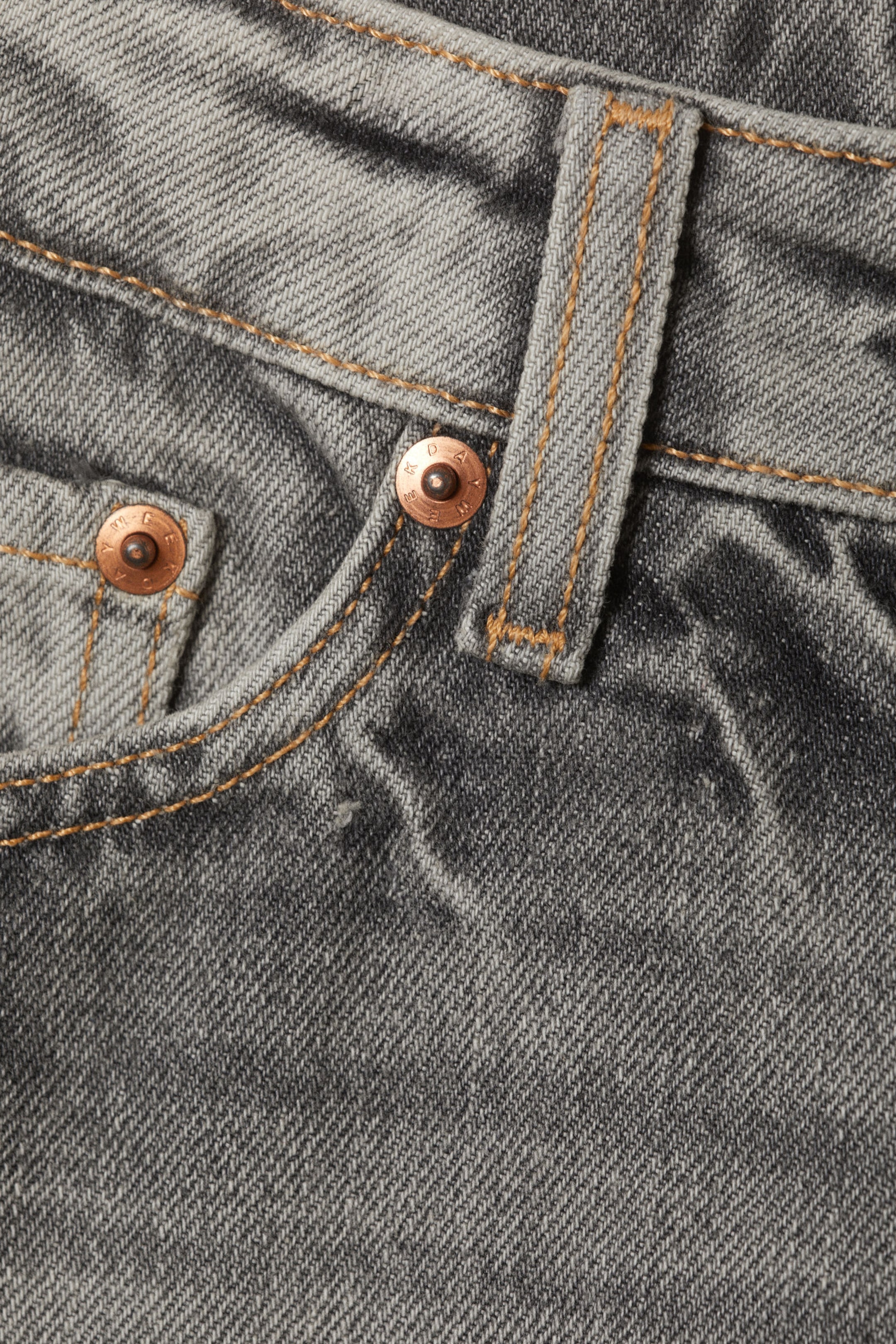 Canyon Grey - Mittelgrau - Ample Low Waist Loose Wide Leg Jeans - 6