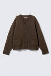 TOUJOURS V-neck loose fit boy‘s cardigan Boys Anti-Pill V-Neck Cardigan Sweater - Navy & Black