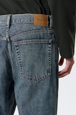 Second Blau - Blau - Galaxy Mid Waist Loose Straight Leg Jeans - 4