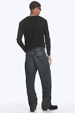 Lobster Blue – mørkeblå - Galaxy løs og rett jeans med mellomhøy midje - 4