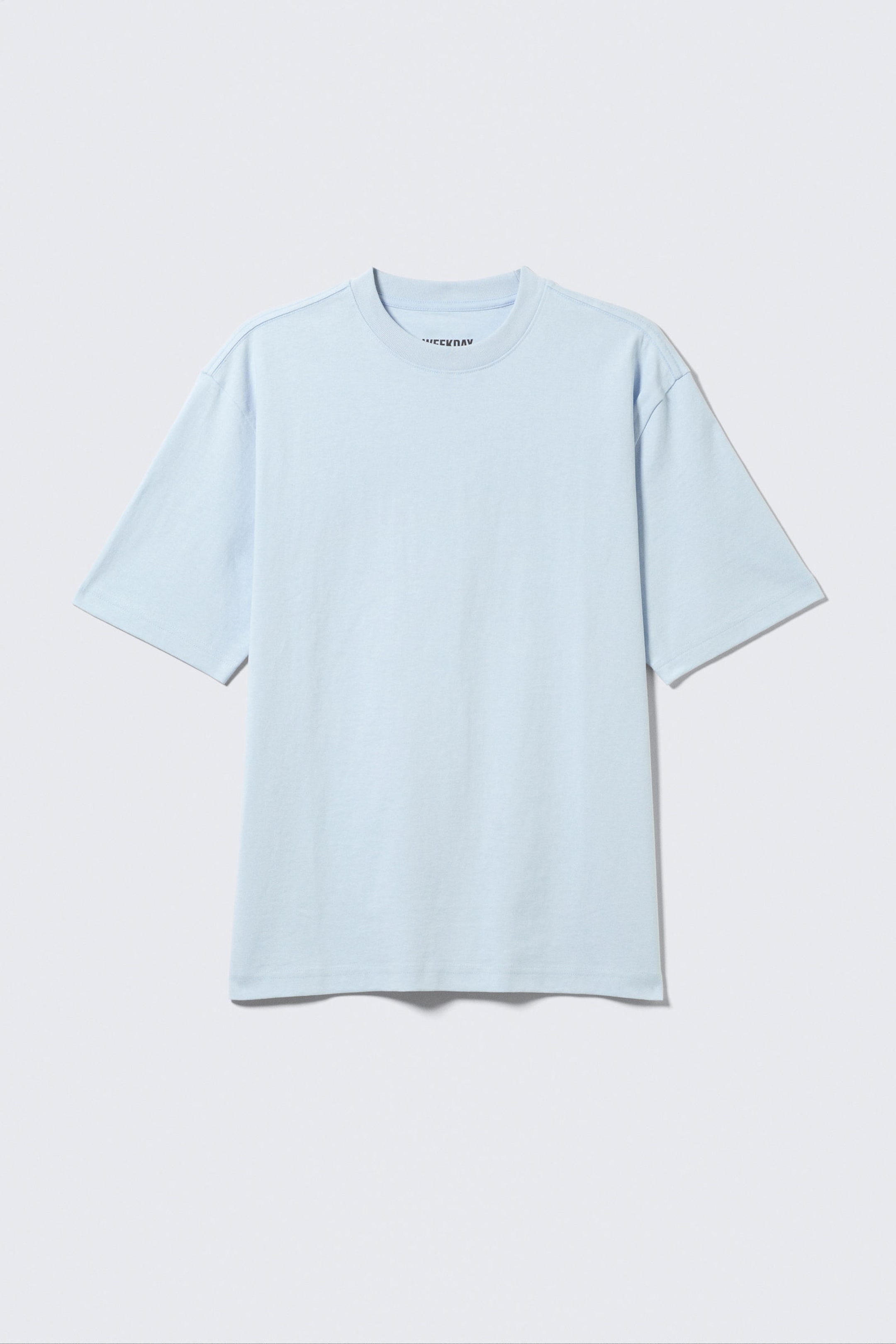 Light Blue - Relaxed Fit Short-Sleeved Cotton T-shirt - 3