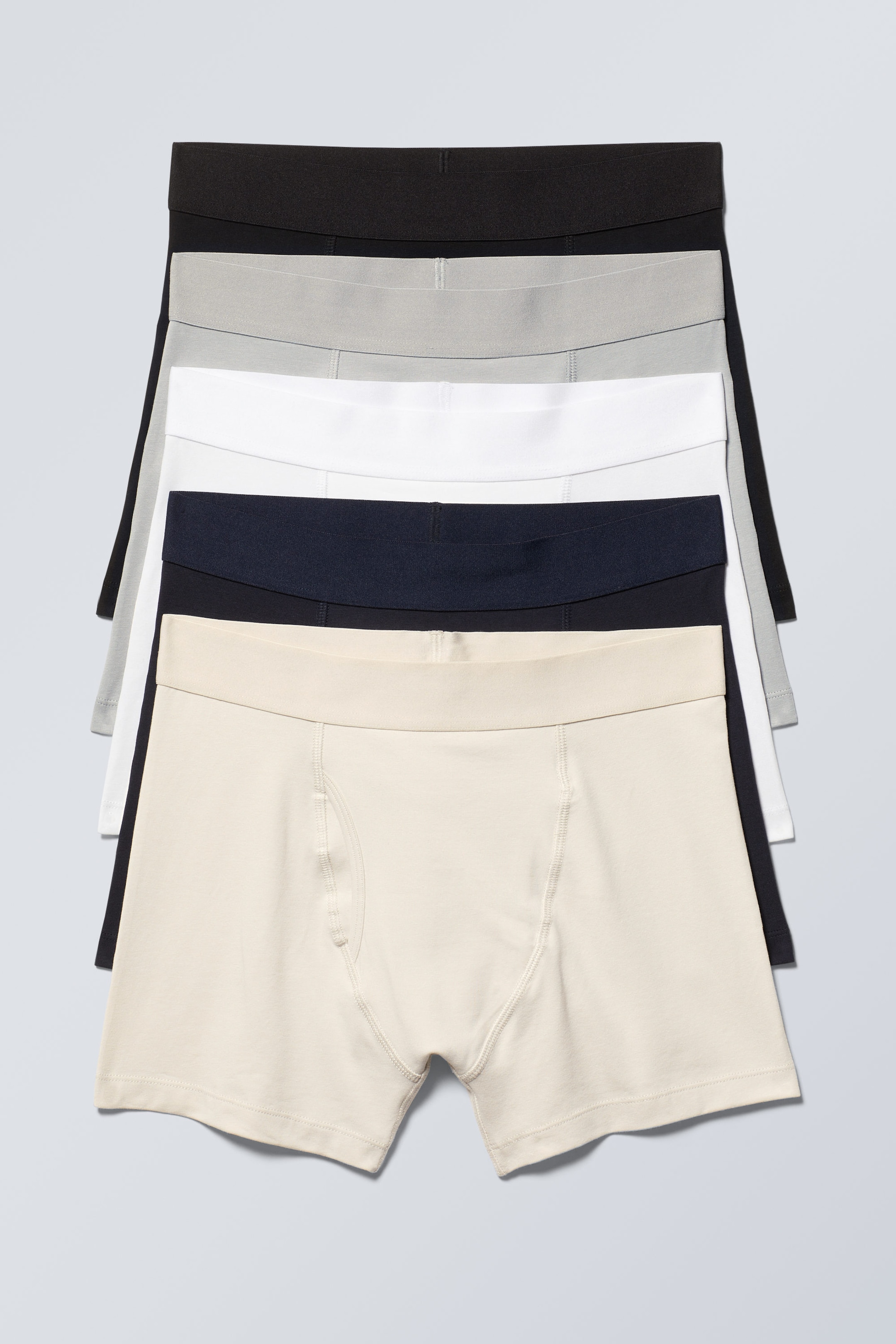 Greige Accent Mix - 5-pack Boxer Briefs - 0