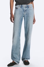 Blue Fade – middels blå - Arrow normal jeans med lavt liv og rette ben - 1