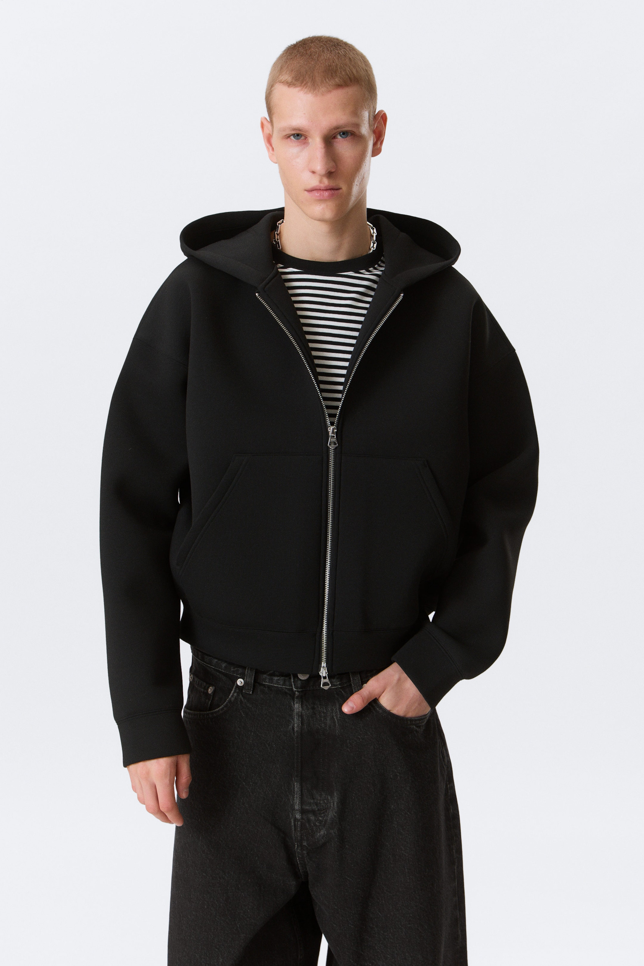 Black - Simon Scuba Zip Hoodie - 1