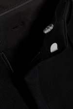 Black - Mid-Rise Relaxed Straight Suit Trousers - 1