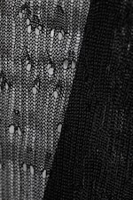 Noir - Robe longue en maille dos nu - 1