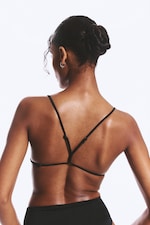 Black - Racerback Triangle Bikini Top - 1
